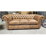 Chesterfield Fibre Fillid Cracked Tan